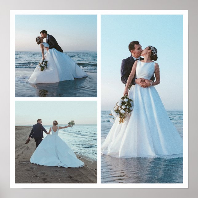 Create Your Own 3 Photo Collage Poster (Front)