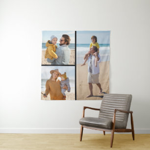 Create Your Own 3 Photo Collage  Tapestry