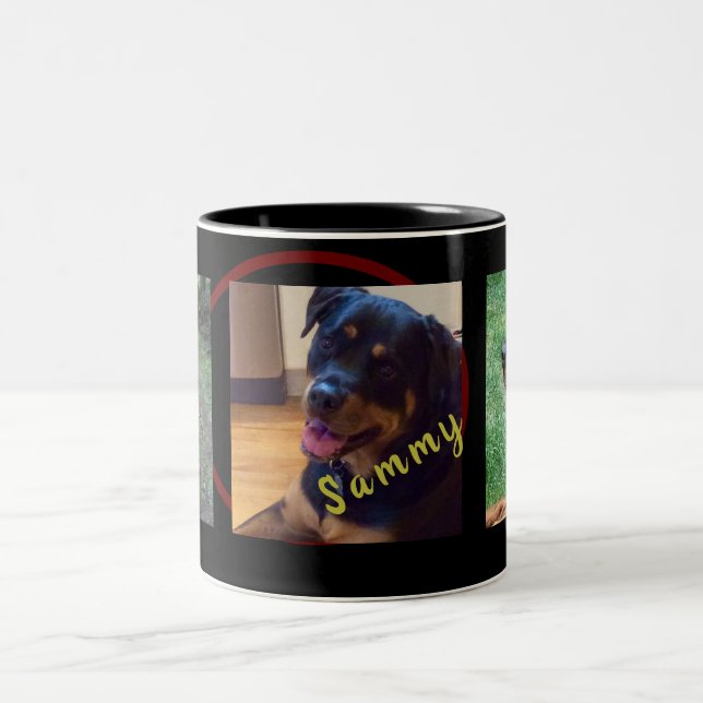 Create Your Own 3-Photo Gift Coffee Mug (Center)