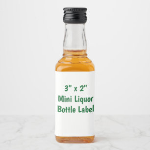Create Your Own 3" x 2" Mini Liquor Bottle Label