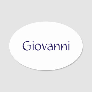 Create Your Own 3" x 2" Oval Classic Name Tag