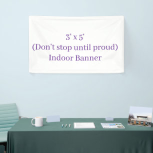 Create Your Own 3' x 5' Indoor Banner