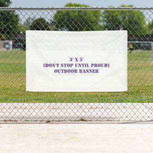 Create Your Own 3' x 5' Outdoor Banner