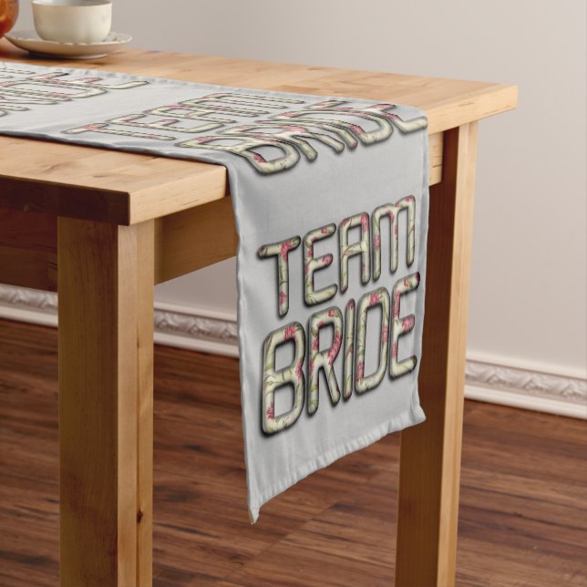 Create Your Own 3D Bride Team Wedding Décor Medium Table Runner (In Situ)