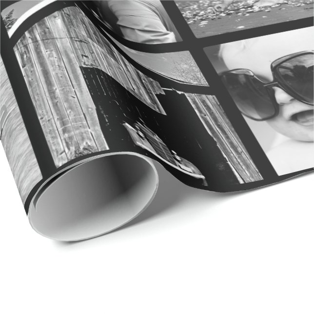 Create-Your-Own 42-Photo Collage Gift Wrap (Roll Corner)
