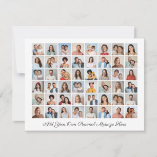 Create Your Own 48 Photo Collage Add Greeting Card
