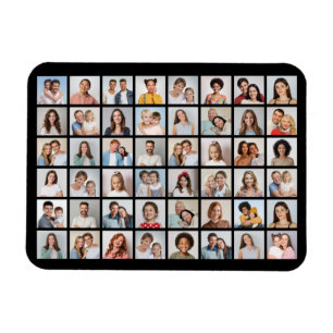 Create Your Own 48 Photo Collage Flexible Magnet