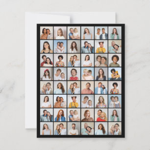 Create Your Own 48 Photo Collage Greeting Card