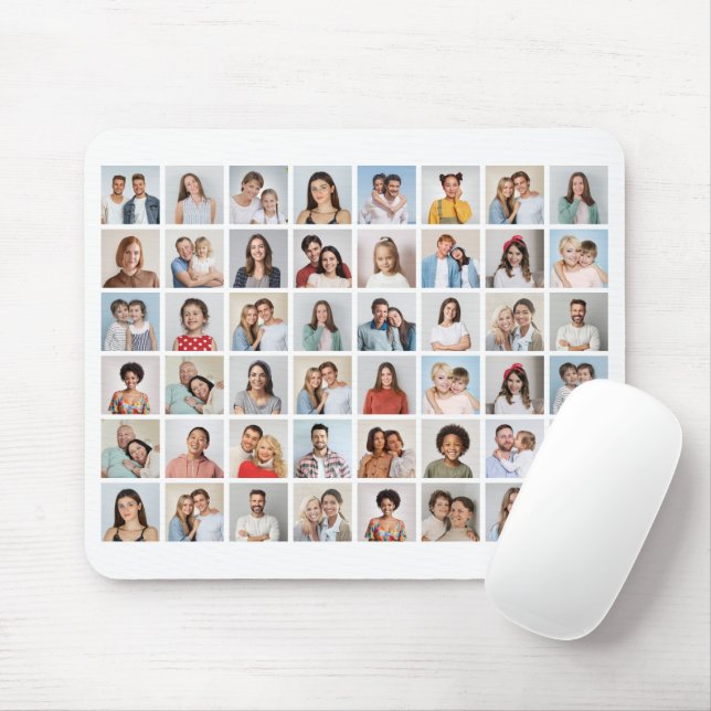 Create Your Own 48 Photo Collage  Mouse Pad (With Mouse)