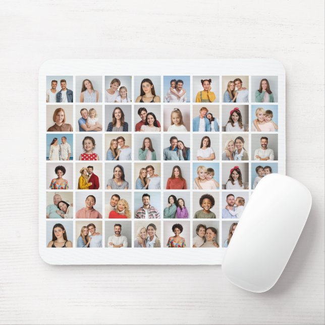 Create Your Own 48 Photo Collage  Mouse Pad (With Mouse)