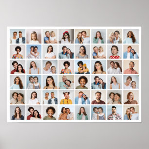 Create Your Own 48 Photo Collage Poster
