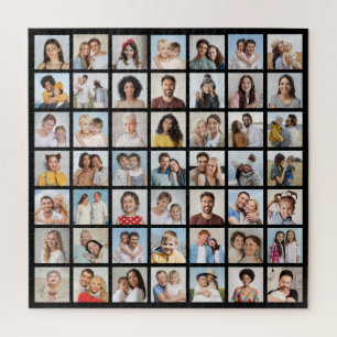 Create Your Own 49 Photo Collage Jigsaw Puzzle