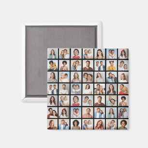 Create Your Own 49 Photo Collage Magnet