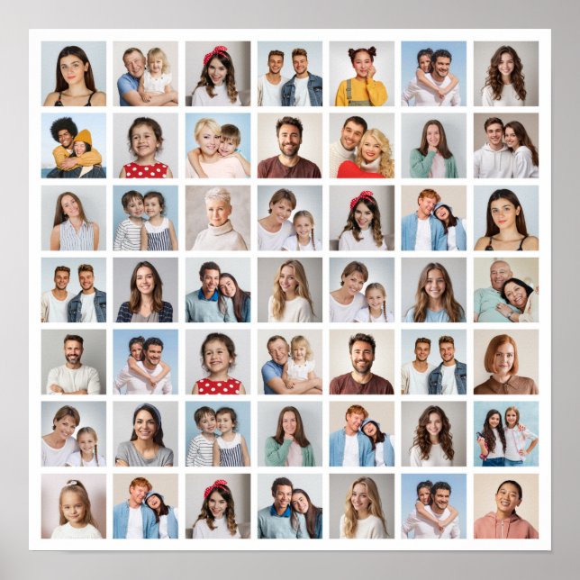 Create Your Own 49 Photo Collage  Poster (Front)