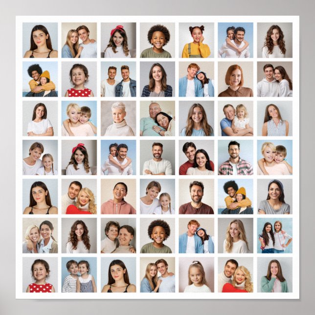 Create Your Own 49 Photo Collage  Poster (Front)
