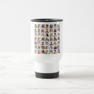 Create Your Own 49 Photo Collage Travel Mug