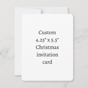 Create Your Own 4.25" x 5.5" Christmas Invitation