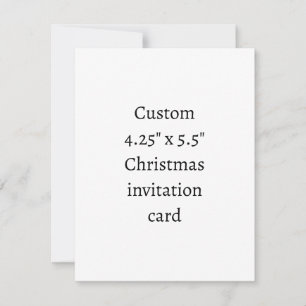 Create Your Own 4.25" x 5.5" Christmas Invitation