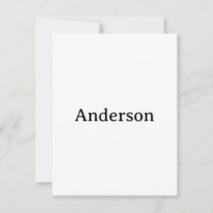 Create Your Own 4.25" x 5.5" Squared Thank You Card