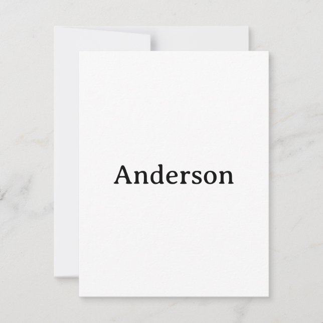 Create Your Own 4.25" x 5.5" Squared  Thank You Card (Front)