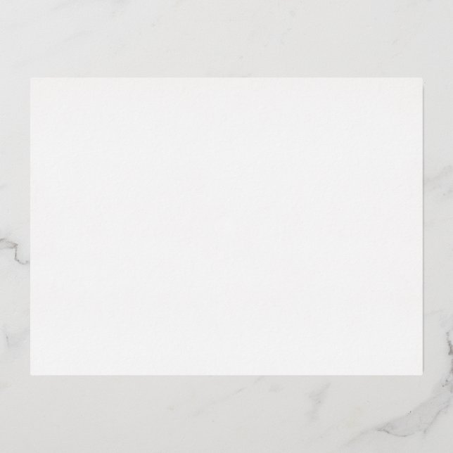 Create Your Own 4.25" x 5.6" Foil Invitation Postc (Front)