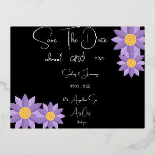 Create Your Own 4.25" x 5.6" Foil Invitation Postc