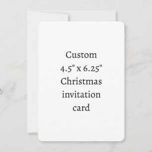 Create Your Own 4.5" x 6.25" Christmas Invitation