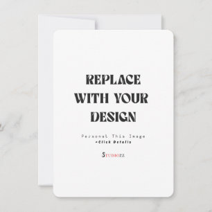 Create Your Own 4.5" x 6.25" Wedding Invitation