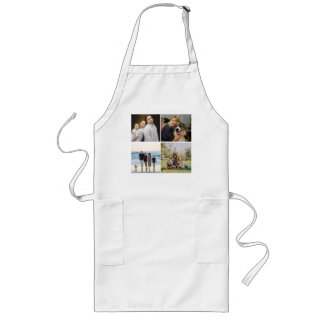 Create Your Own 4 Family Photo Collage Custom Long Apron