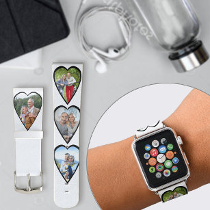 Create your own 4 Heart Shaped Photo Apple Watch Band