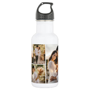 Create Your Own 4 Photo Collage 532 Ml Water Bottle