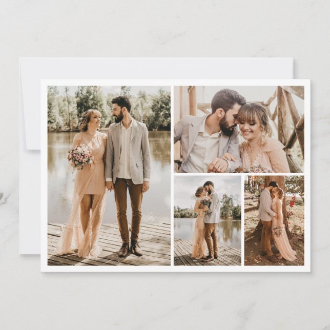 Create Your Own 4 Photo Collage Card (Front)