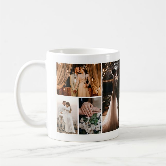 Create Your Own 4 Photo Collage Coffee Mug (Left)