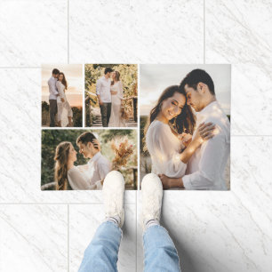 Create Your Own 4 Photo Collage Doormat