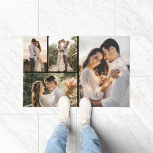 Create Your Own 4 Photo Collage Doormat