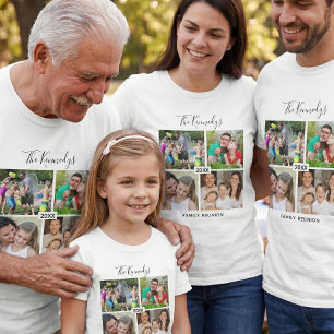 Create Your Own 4 Photo Collage Family Reunion T-Shirt