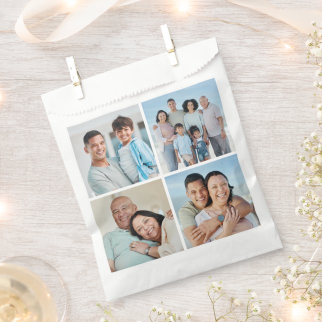 Create Your Own 4 Photo Collage Favour Bags (Clipped)
