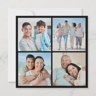 Create Your Own 4 Photo Collage Greeting Card