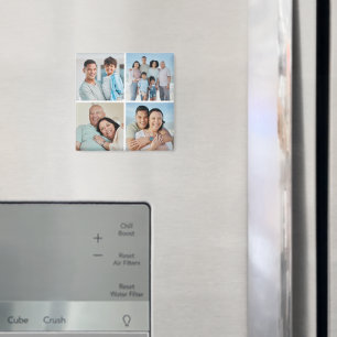 Create Your Own 4 Photo Collage Magnet