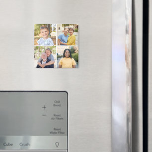 Create Your Own 4 Photo Collage Magnet