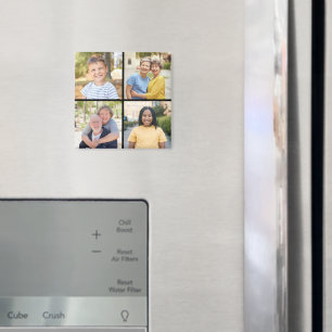 Create Your Own 4 Photo Collage Magnet