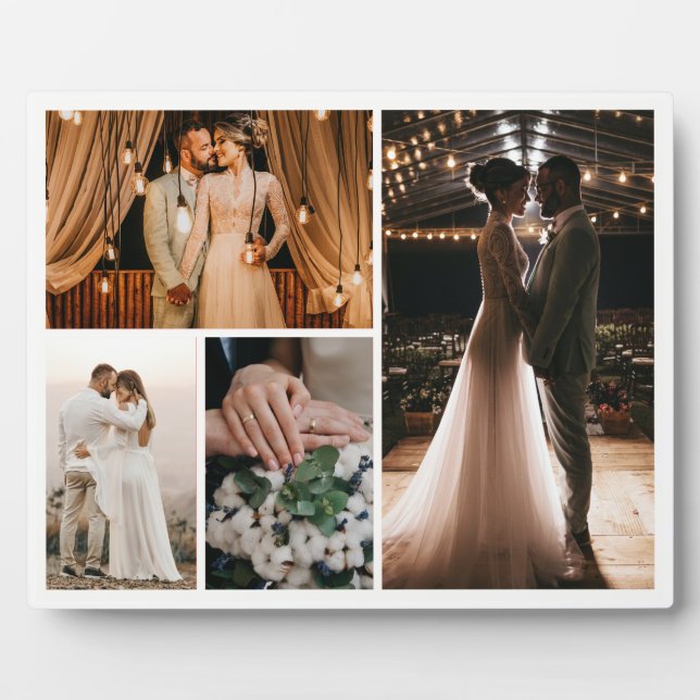 Create Your Own 4 Photo Collage Plaque (Front)