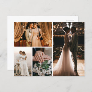 Create Your Own 4 Photo Collage Postcard