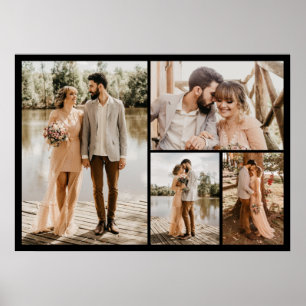 Create Your Own 4 Photo Collage Poster