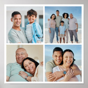 Create Your Own 4 Photo Collage Poster