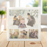 Create Your Own 4 Photo Collage Stone Coaster<br><div class="desc">Create your own custom photo collage stone coaster featuring 4 of your favourite picture memories making a great gift for friends and family or personalised kitchen decor.</div>