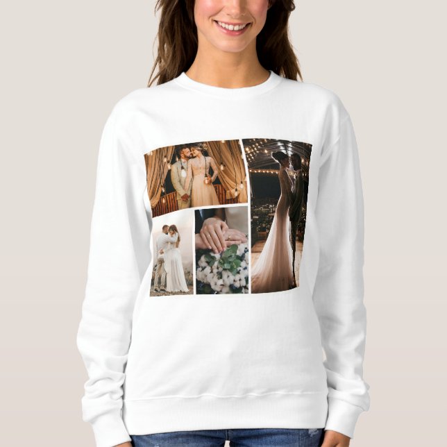 Create Your Own 4 Photo Collage Sweatshirt (Front)