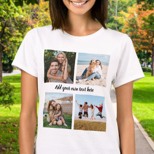 Create Your Own 4 Photo Collage T-Shirt