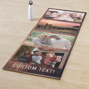 Create Your Own 4 Photo Collage Yoga Mat