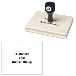 Create Your Own 4" x 5" Wooden Handle Stamp